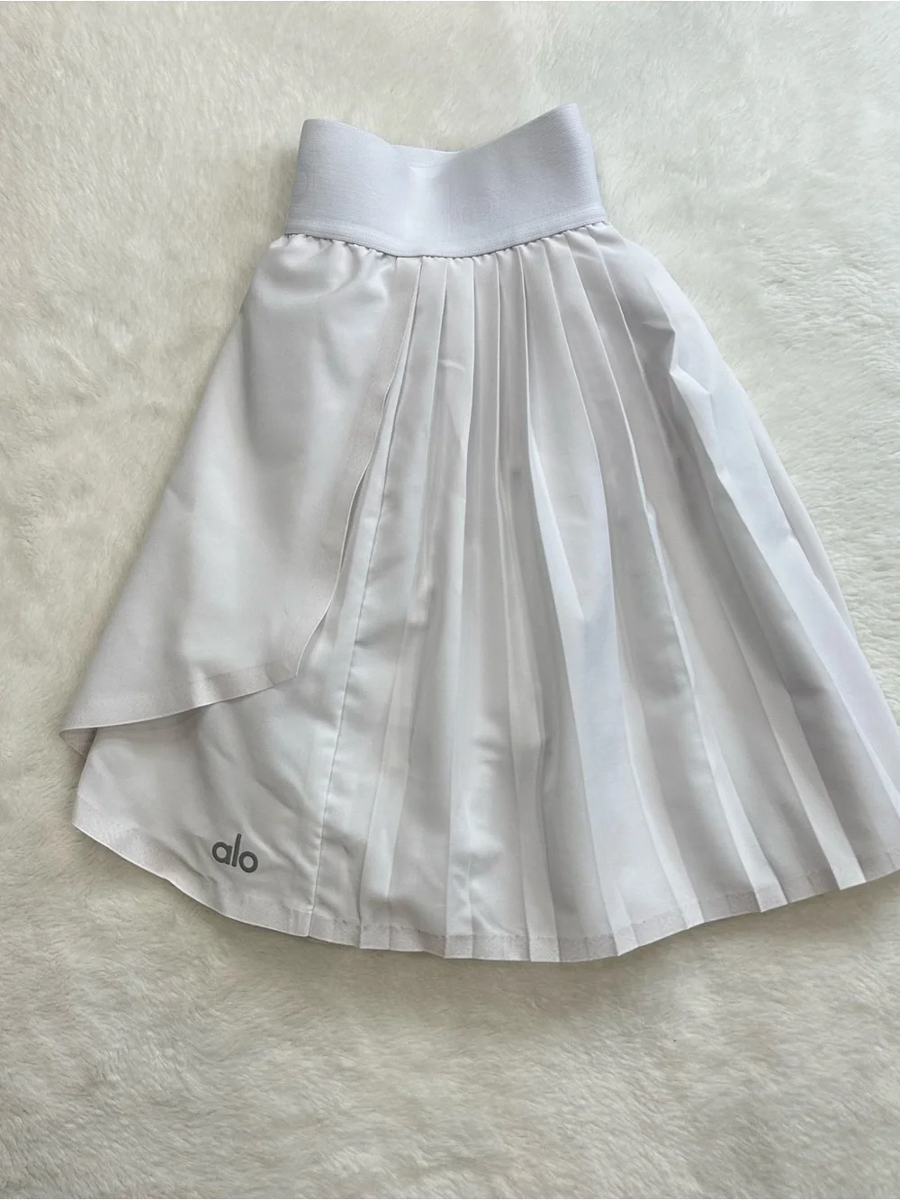 Alo Yoga Aces Tennis Skirt - White XXS